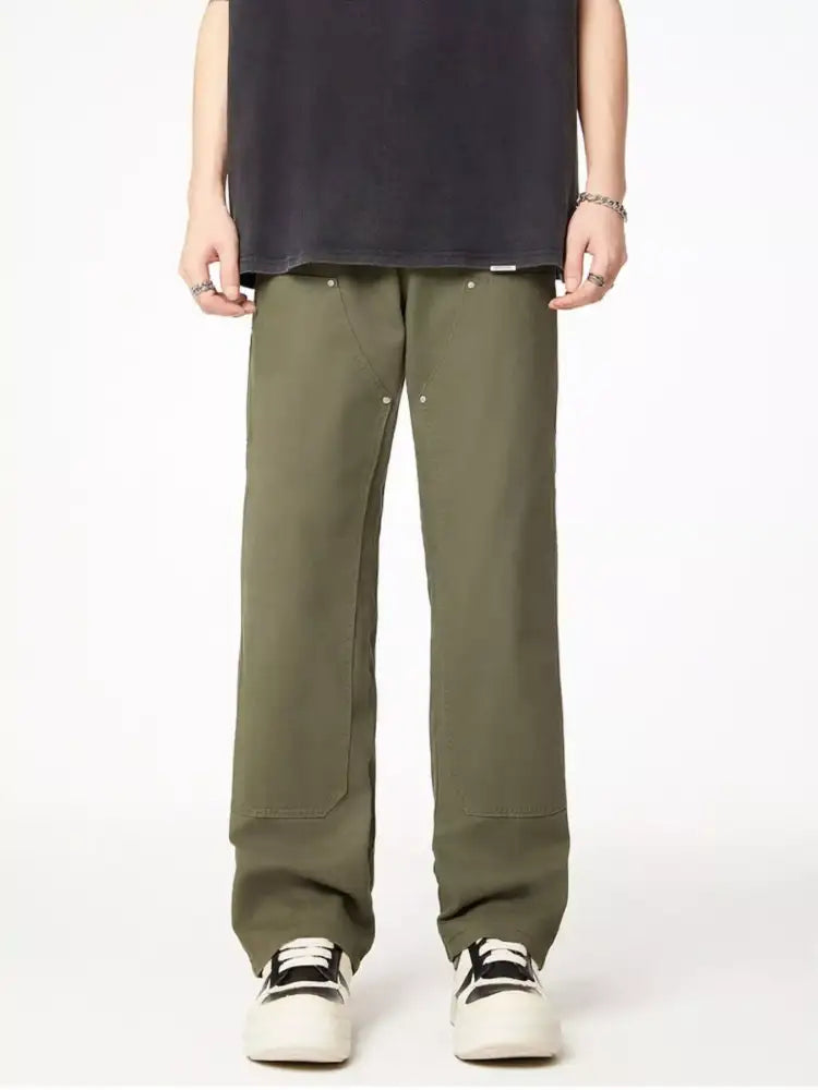 Men’s Full Size Wash Wide Leg Jeans Plus