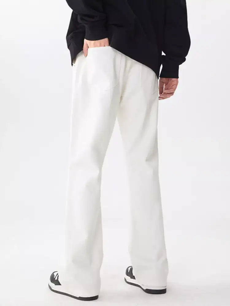 Men’s Full Size Wash Wide Leg Relaxed Fit Jeans Plus