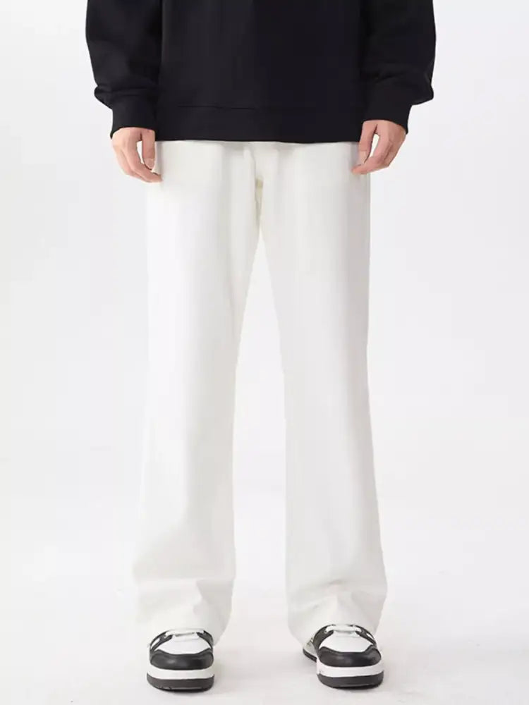 Men’s Full Size Wash Wide Leg Relaxed Fit Jeans Plus