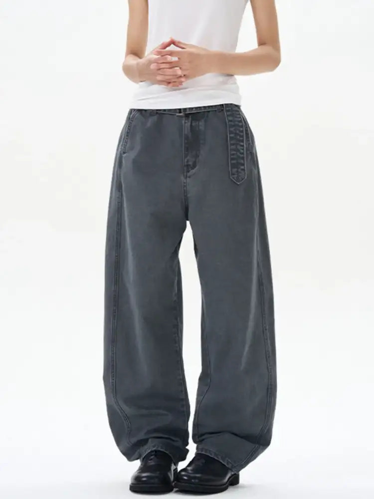 Men’s Full Size Washed Wide Leg Cargo Pants Plus