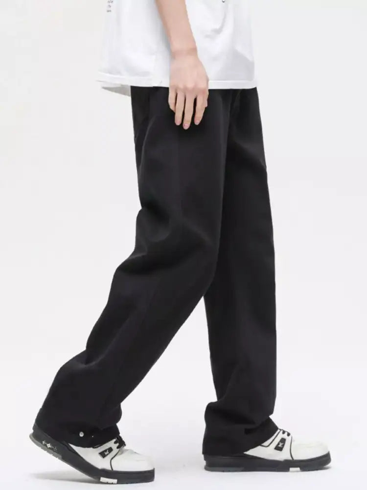 Men’s Full Size Washed Wide Leg Jeans Plus