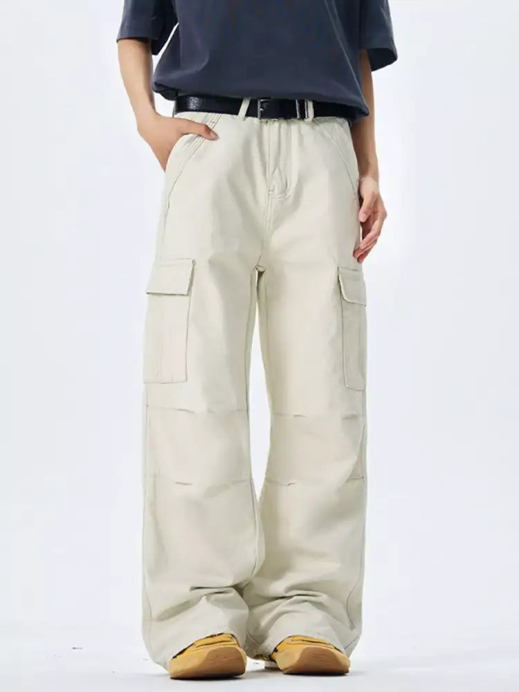 Men’s Full Size Wide Leg Cargo Pants Plus