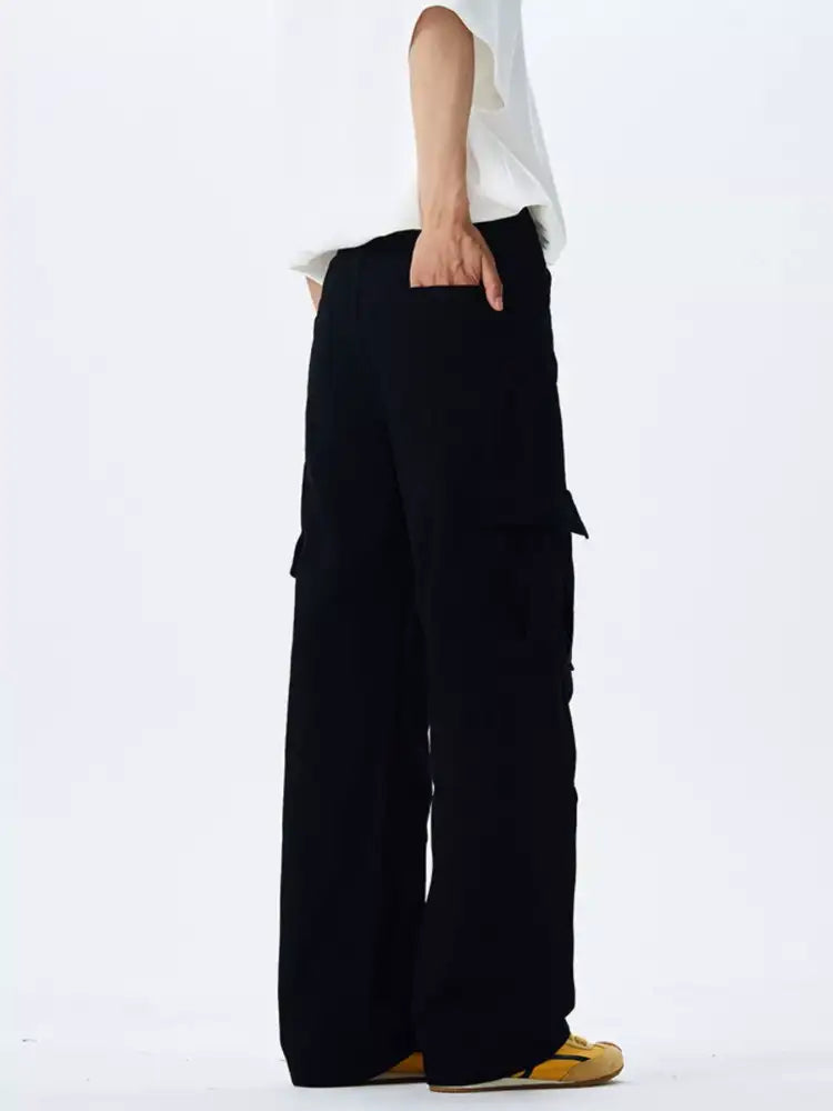 Men’s Full Size Wide Leg Cargo Pants Plus