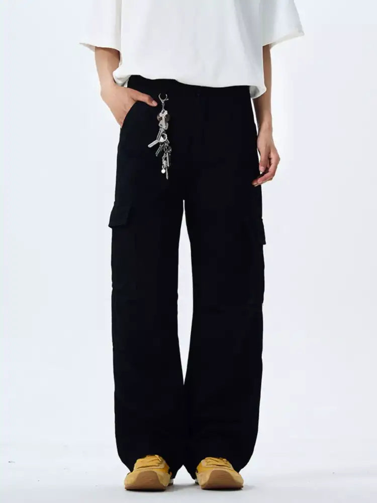 Men’s Full Size Wide Leg Cargo Pants Plus