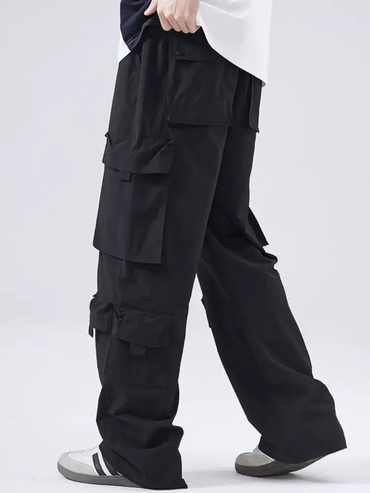 Men’s Full Size Wide Leg Cargo Pants Plus