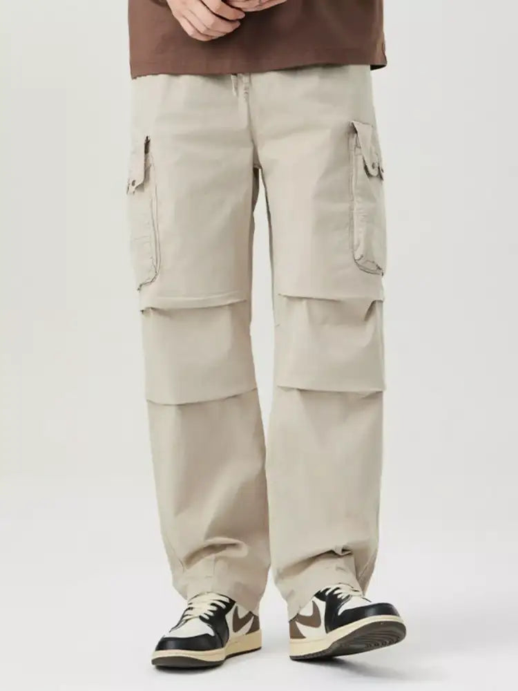 Men’s Full Size Wide Leg Cargo Pants Plus