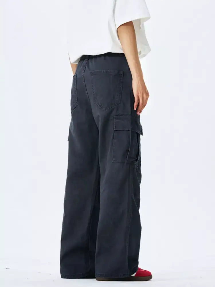 Men’s Full Size Wide Leg Cargo Pants Plus