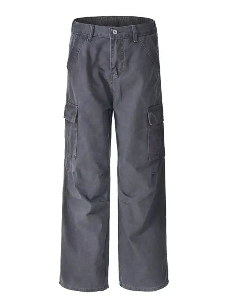 Men’s Full Size Wide Leg Cargo Pants Plus
