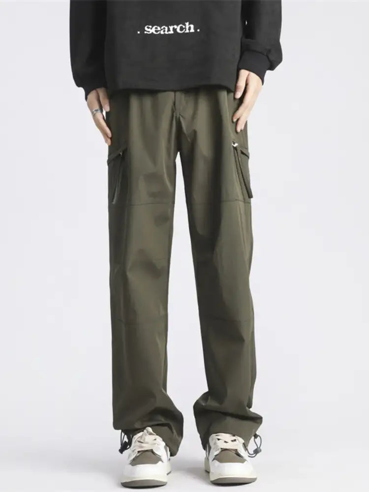 Men’s Full Size Wide Leg Cargo Pants Plus