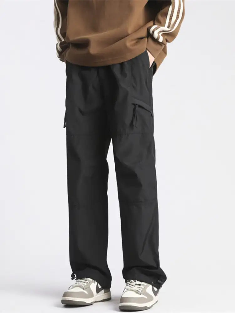 Men’s Full Size Wide Leg Cargo Pants Plus