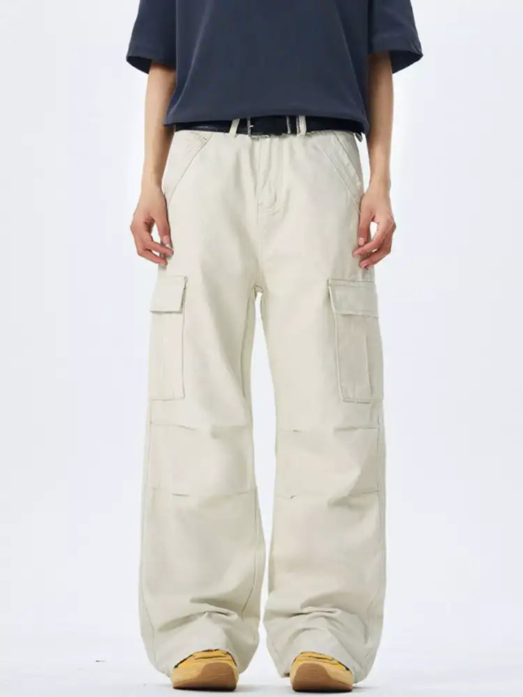 Men’s Full Size Wide Leg Cargo Pants Plus