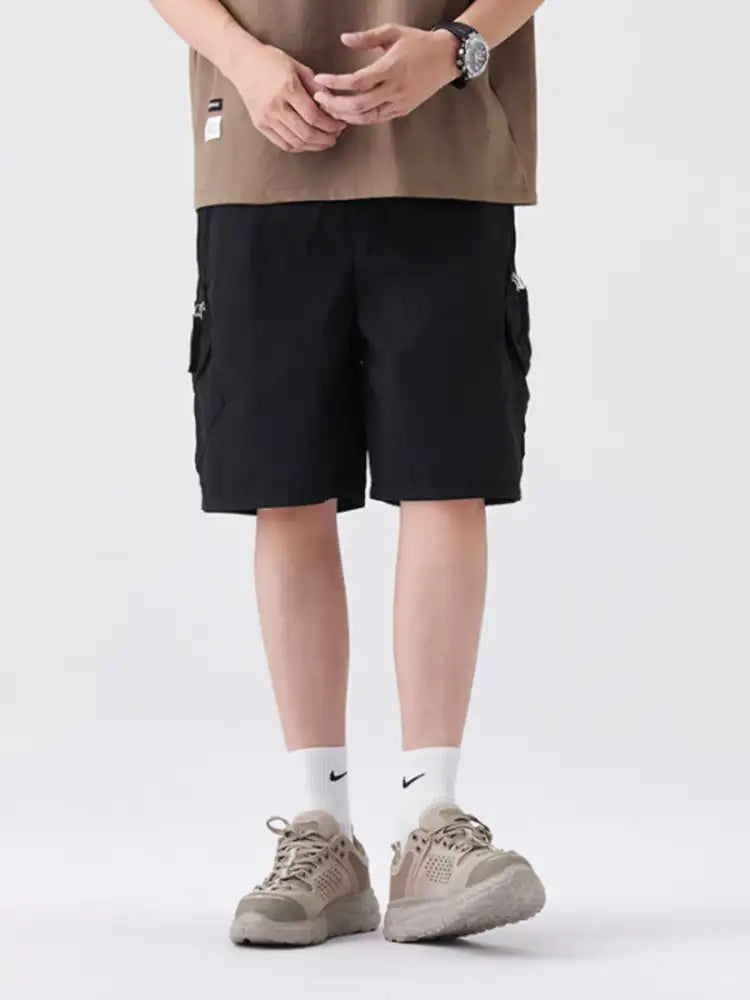 Men’s Full Size Wide Leg Cargo Shorts Plus