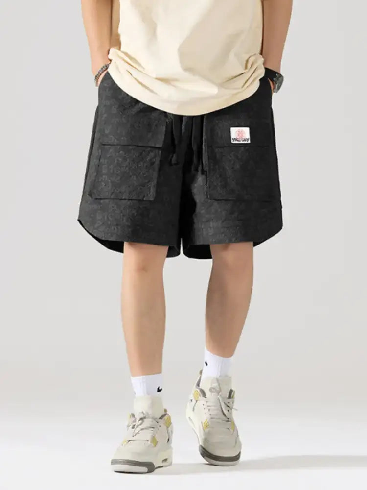 Men’s Full Size Wide Leg Cargo Shorts Plus