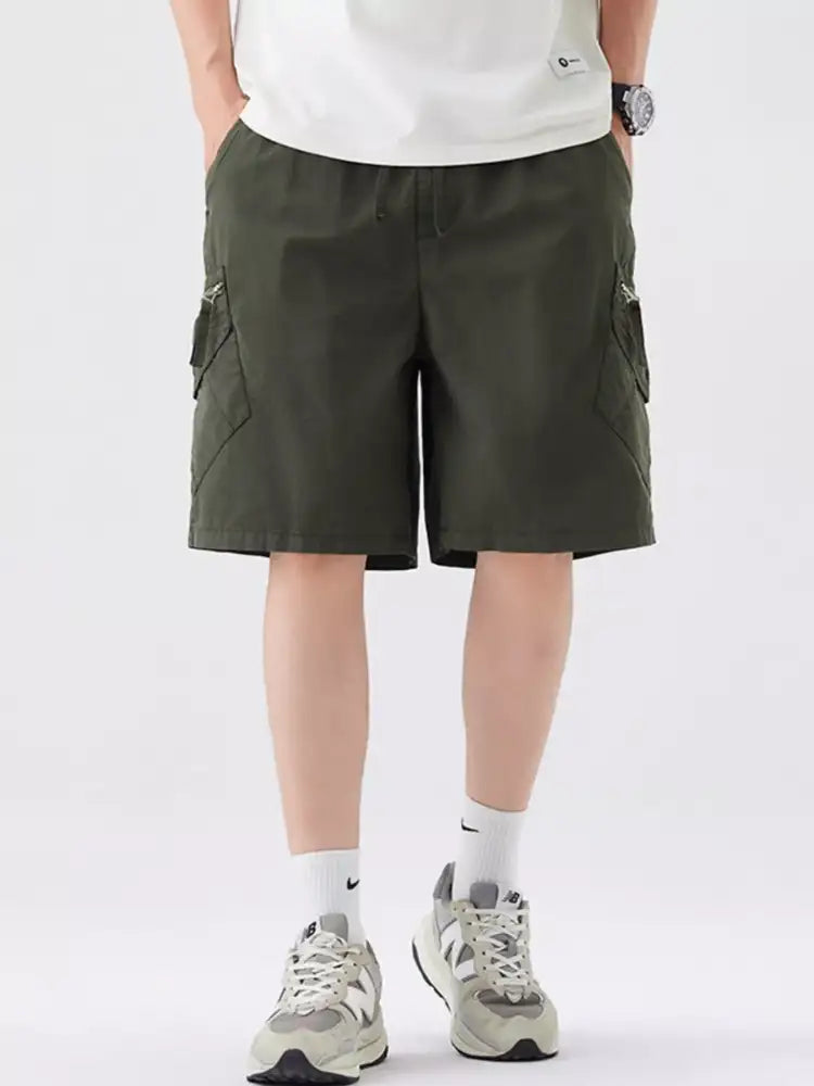 Men’s Full Size Wide Leg Cargo Shorts Plus