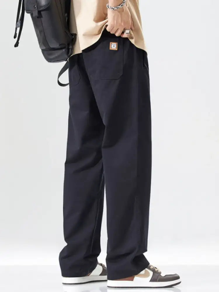 Men’s Full Size Wide Leg Casual Pants Plus