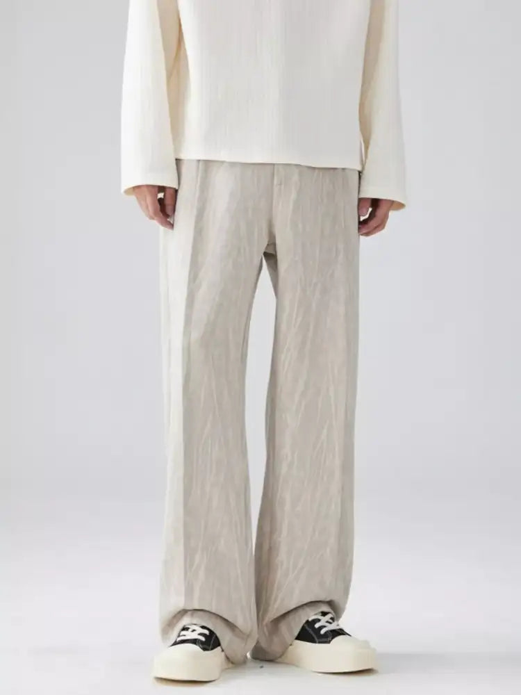 Men’s Full Size Wide Leg Casual Pants Plus