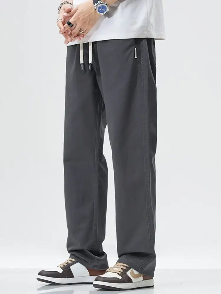 Men’s Full Size Wide Leg Casual Pants Plus