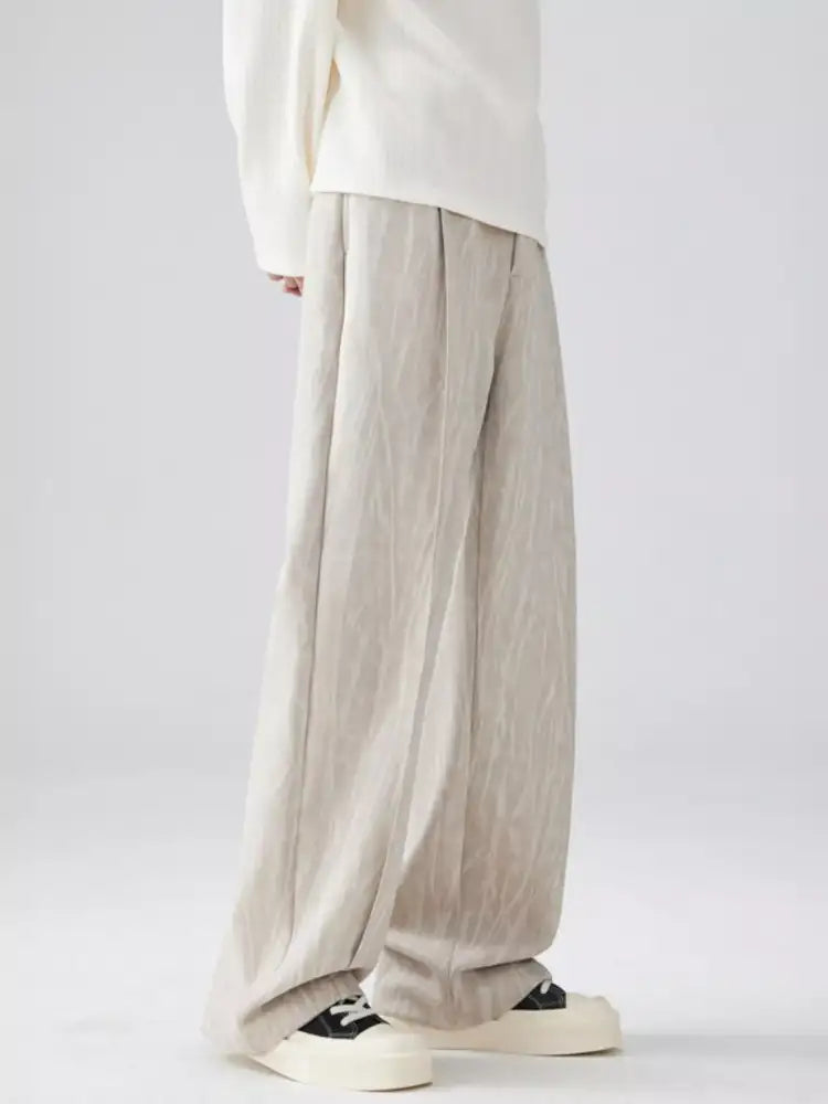 Men’s Full Size Wide Leg Casual Pants Plus