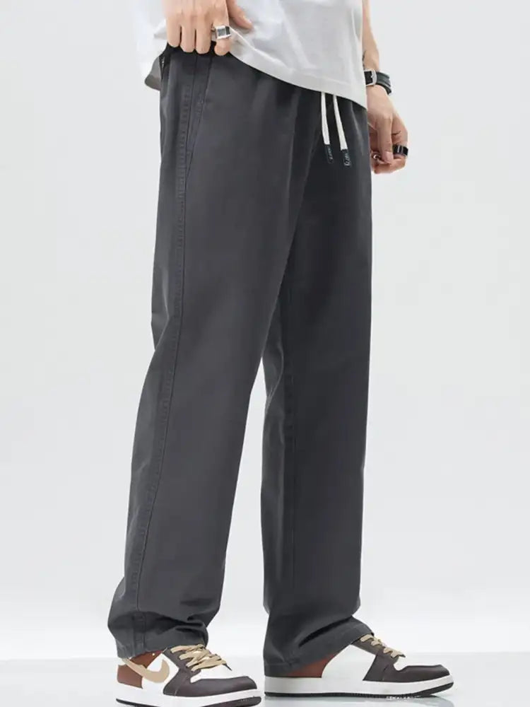 Men’s Full Size Wide Leg Casual Pants Plus