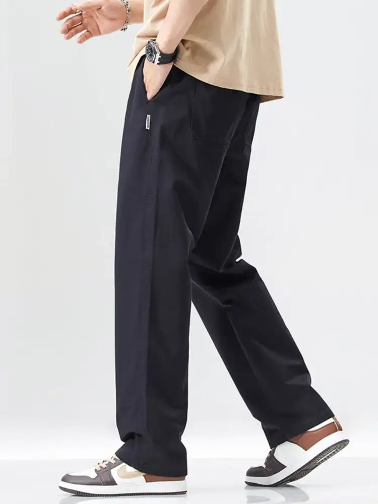 Men’s Full Size Wide Leg Casual Pants Plus