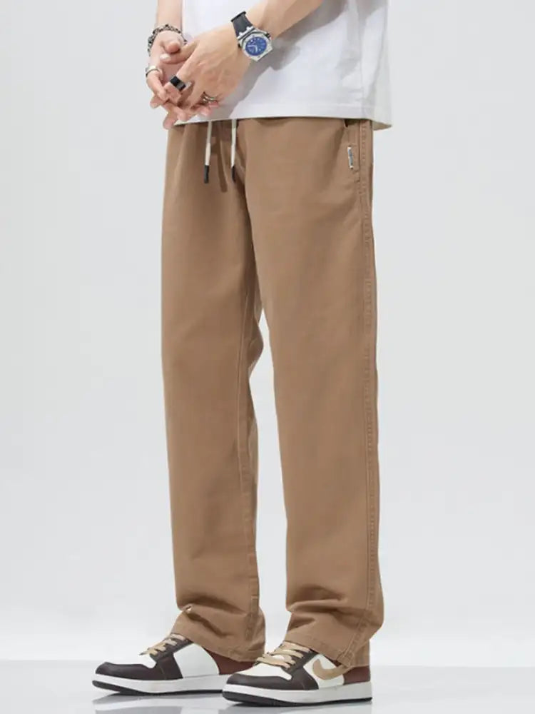 Men’s Full Size Wide Leg Casual Pants Plus