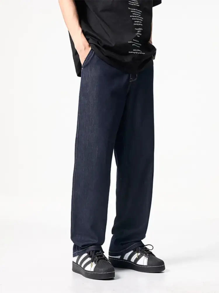 Men’s Full Size Wide Leg Jeans Plus