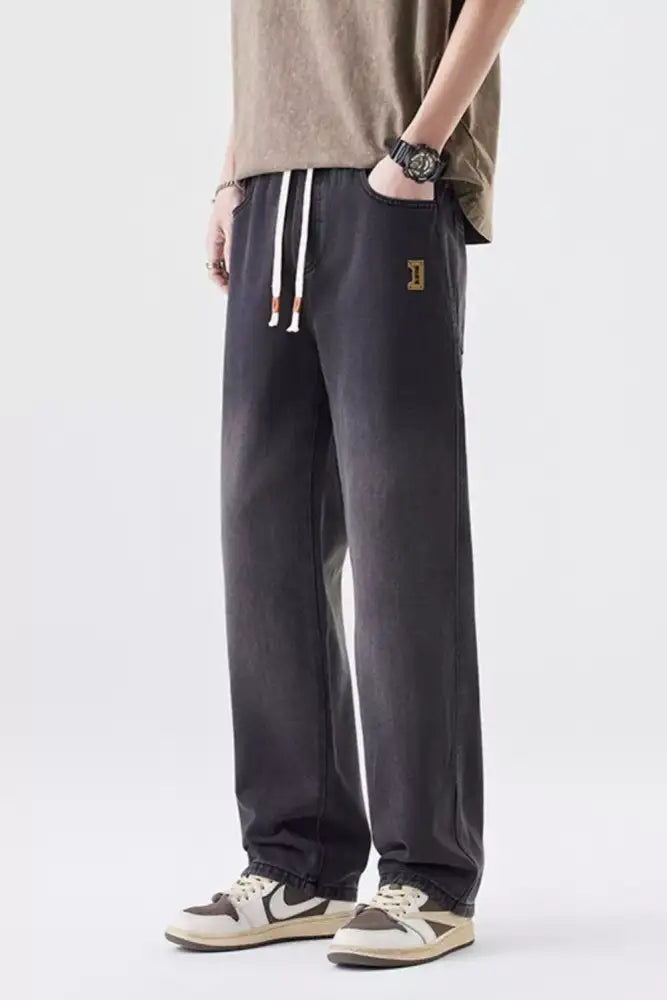 Men’s Full Size Wide Leg Jeans Plus