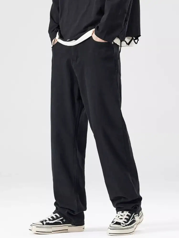 Men’s Full Size Wide Leg Jeans Plus