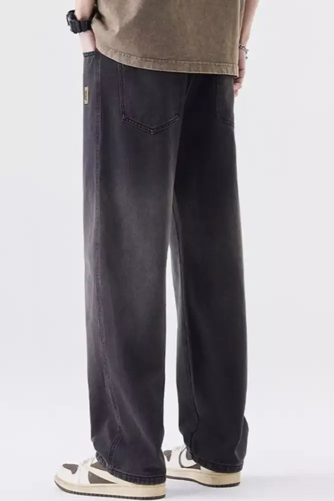 Men’s Full Size Wide Leg Jeans Plus