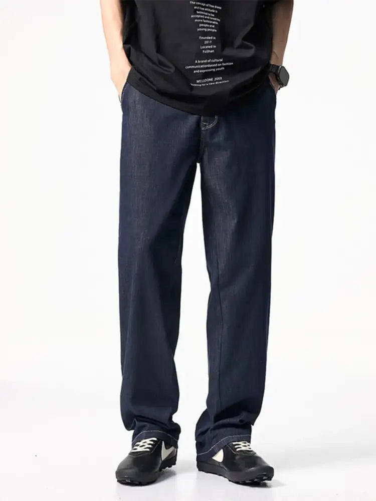 Men’s Full Size Wide Leg Jeans Plus