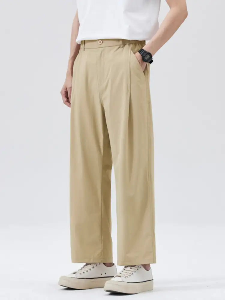 Men’s Full Size Wide Leg Pants Plus
