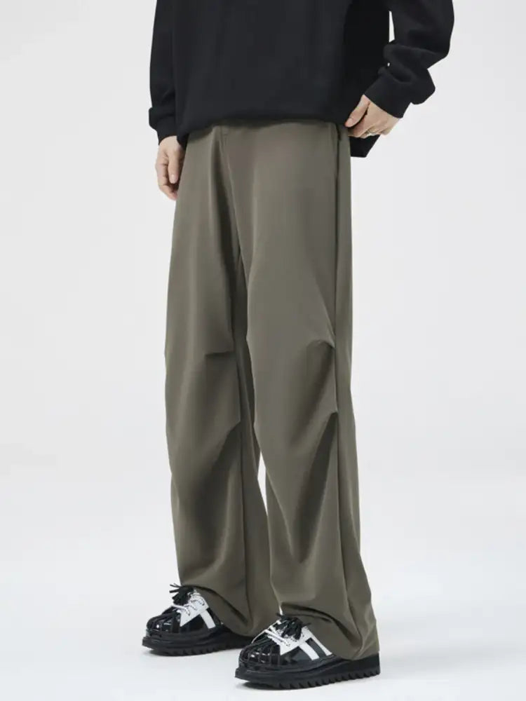 Men’s Full Size Wide Leg Relaxed Fit Pants Plus