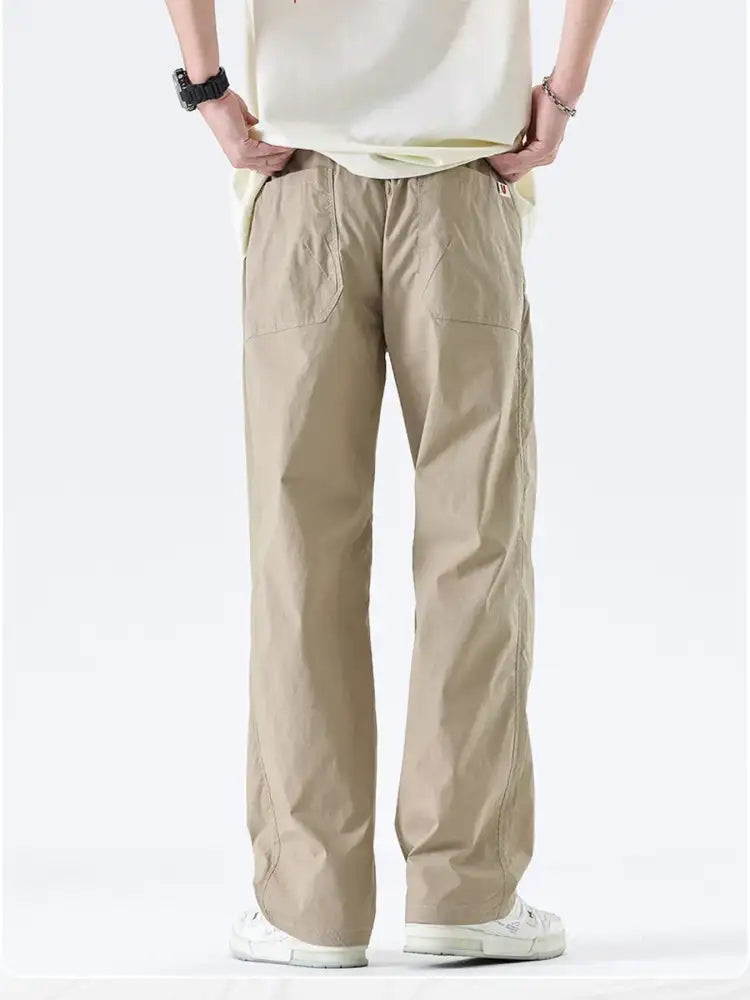 Men’s Full Size Wide-Leg Relaxed Fit Pants Plus