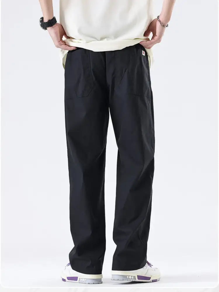 Men’s Full Size Wide-Leg Relaxed Fit Pants Plus