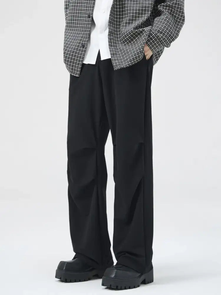 Men’s Full Size Wide Leg Relaxed Fit Pants Plus
