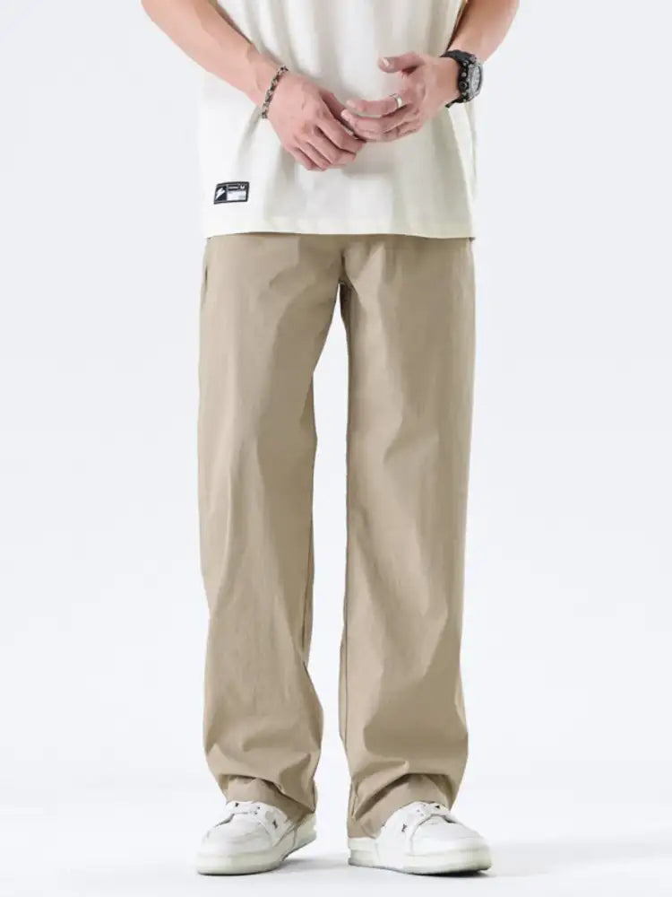 Men’s Full Size Wide-Leg Relaxed Fit Pants Plus
