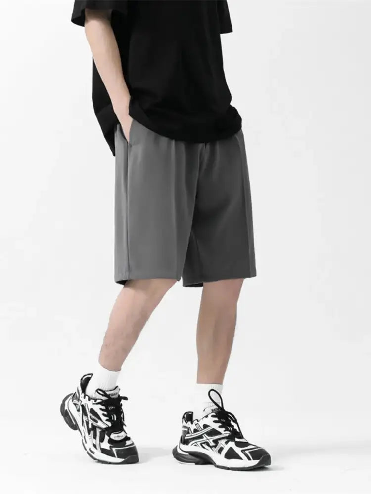 Men’s Full Size Wide-Leg Shorts Plus