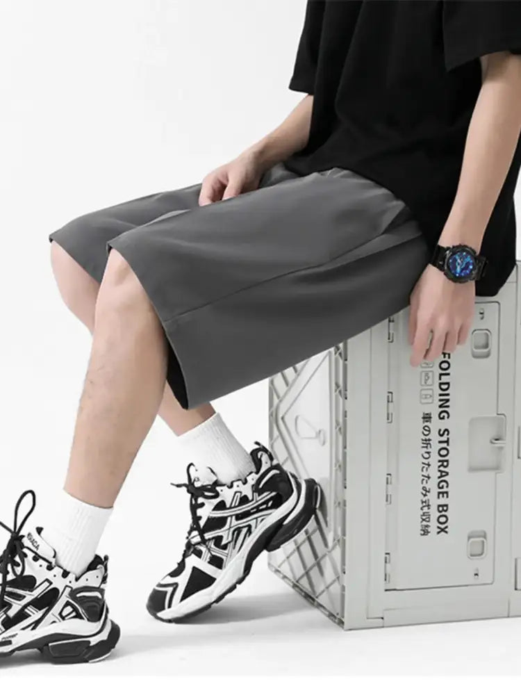 Men’s Full Size Wide-Leg Shorts Plus