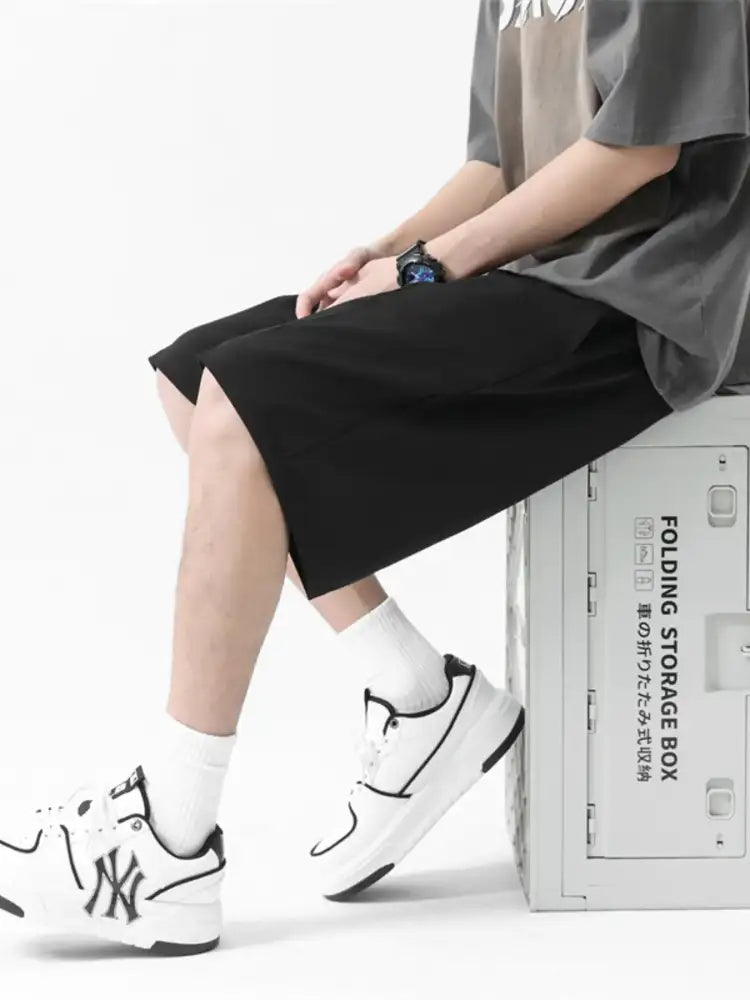 Men’s Full Size Wide-Leg Shorts Plus