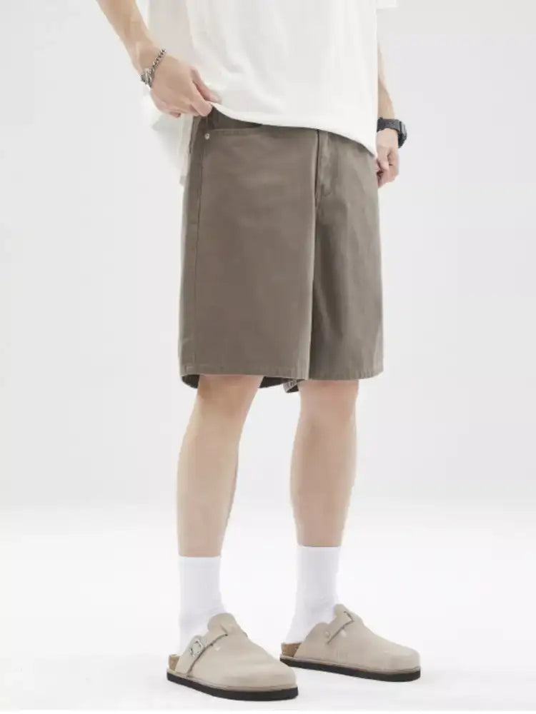 Men’s Full Size Wide-Leg Shorts Plus