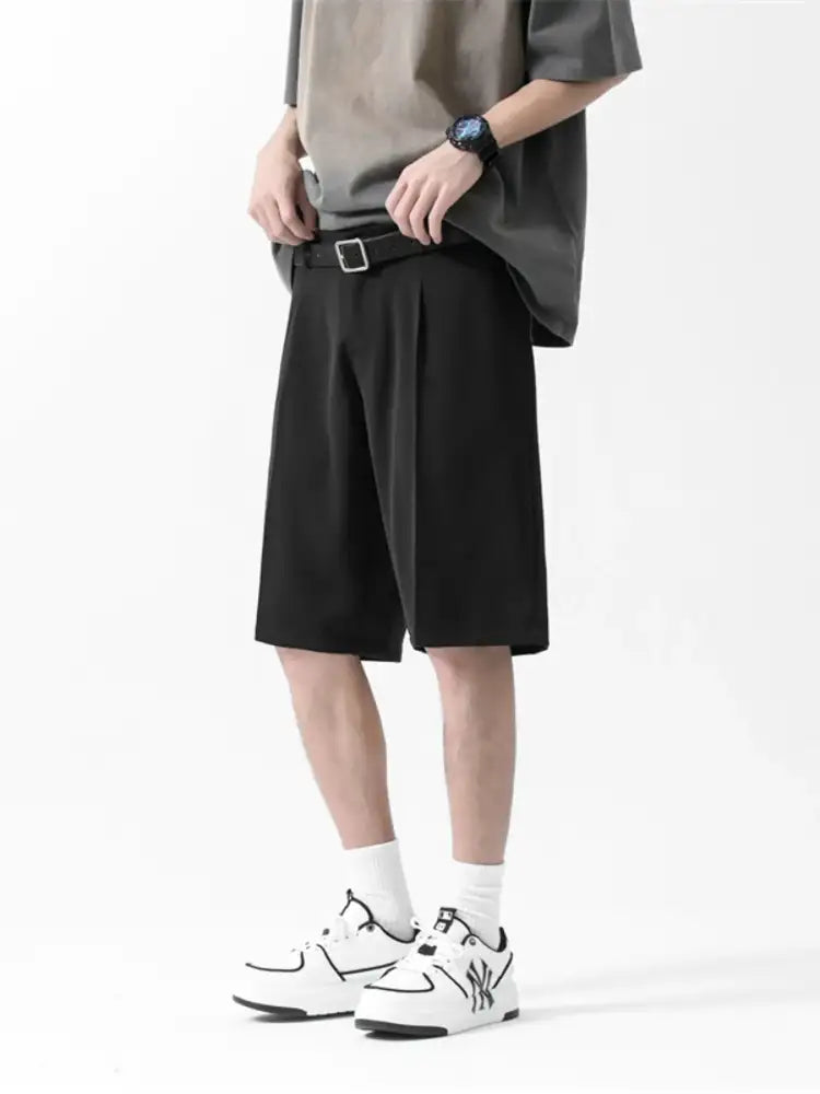 Men’s Full Size Wide-Leg Shorts Plus