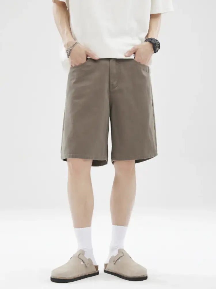 Men’s Full Size Wide-Leg Shorts Plus