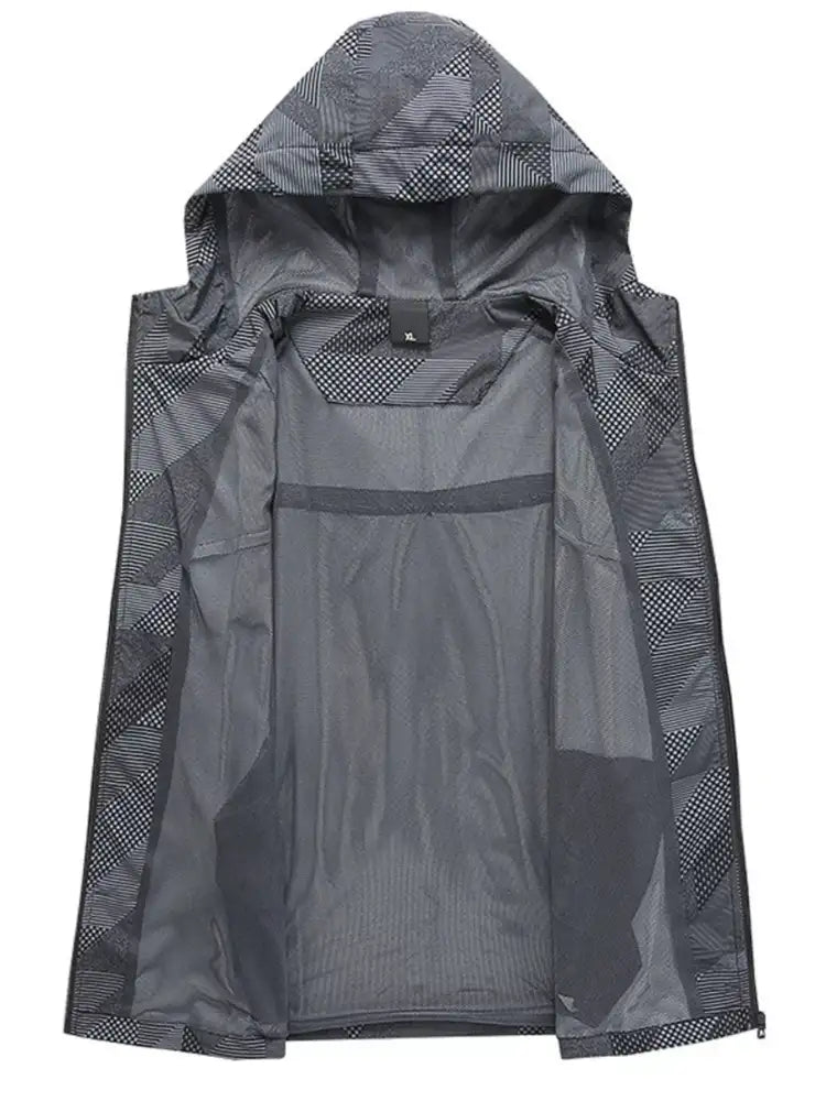 Men’s Full Size Zip Up Hooded Jacket Plus