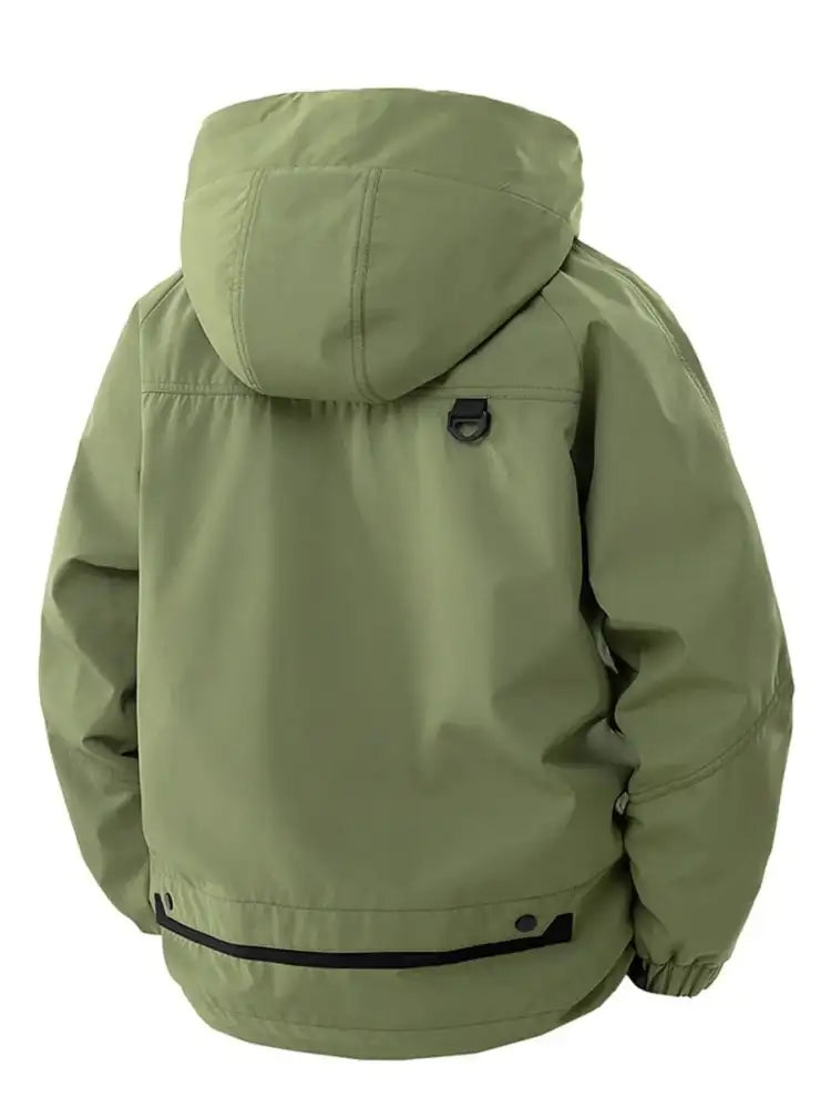 Men’s Full Size Zip Up Long Sleeve Hooded Jacket Plus