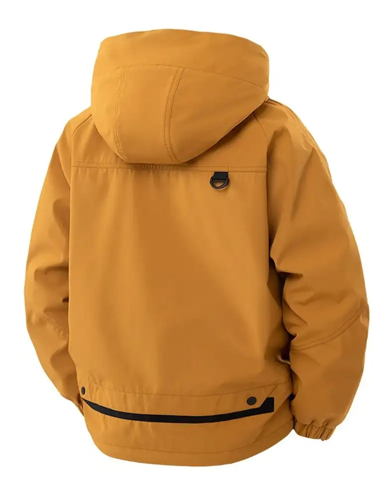 Men’s Full Size Zip Up Long Sleeve Hooded Jacket Plus