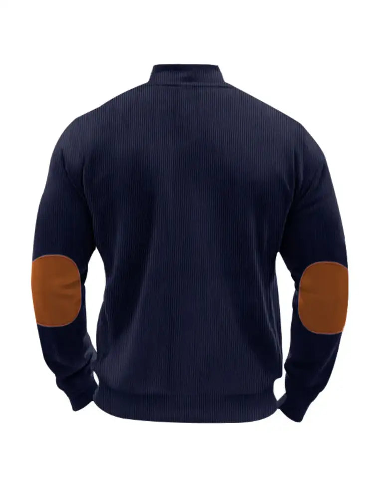 Men’s Full Size Zip Up Long Sleeve Jacket Plus