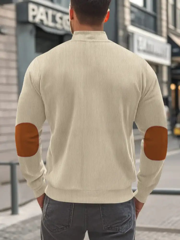 Men’s Full Size Zip Up Long Sleeve Jacket Plus