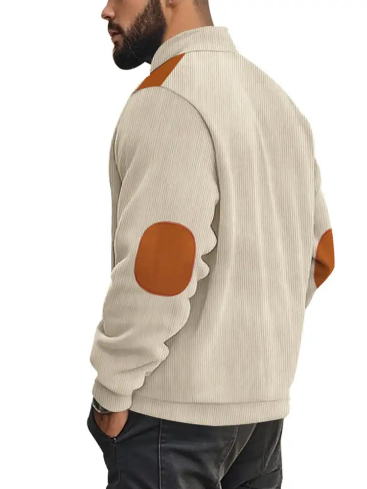 Men’s Full Size Zip Up Long Sleeve Jacket Plus