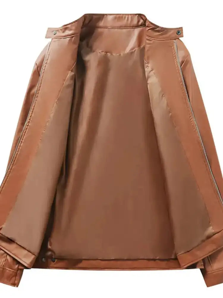 Men’s Full Size Zip Up Long Sleeve Jacket Plus