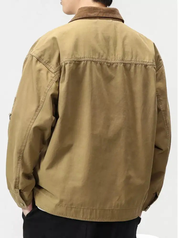 Men’s Full Size Zip UP Long Sleeve Jacket Plus